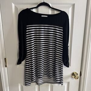 Calvin Klein Striped Tunic Top – Size Medium